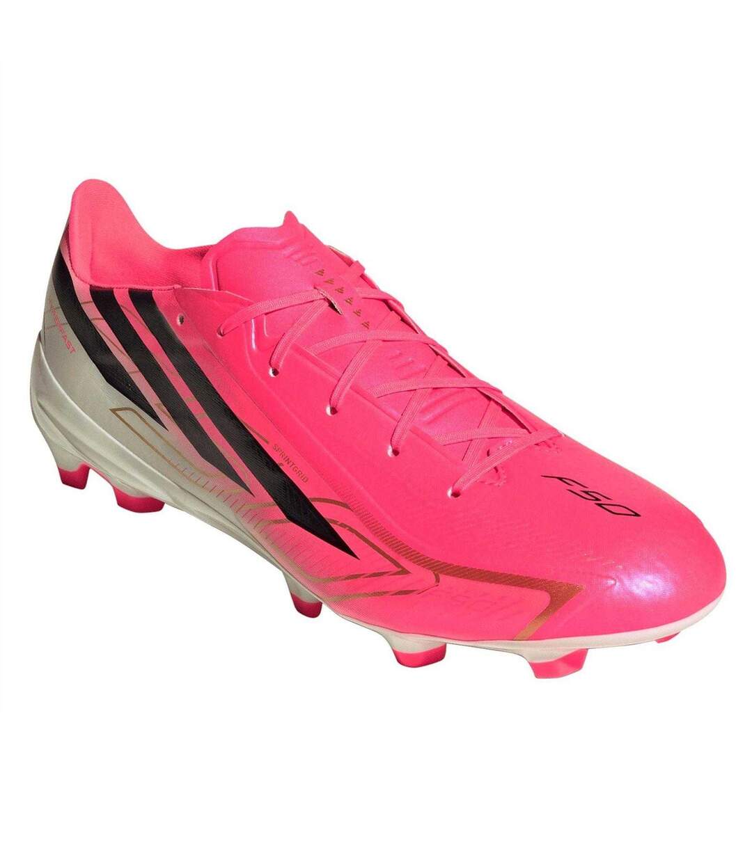 Mens F50 World Cup League Firm Ground Football Boots Pink Black Adidas-4