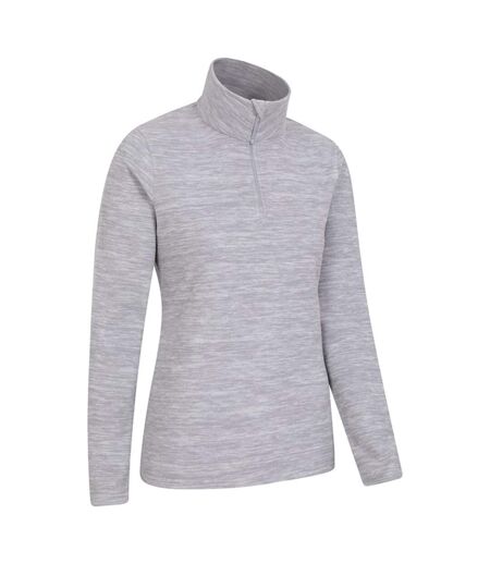 Womens/ladies snowdon melange fleece top grey Mountain Warehouse