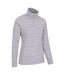 Womens/ladies snowdon melange fleece top grey Mountain Warehouse