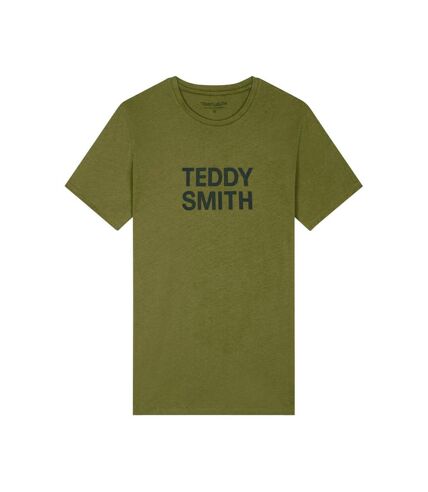 T-shirt Kaki Homme Teddy Smith Ticlass Basic