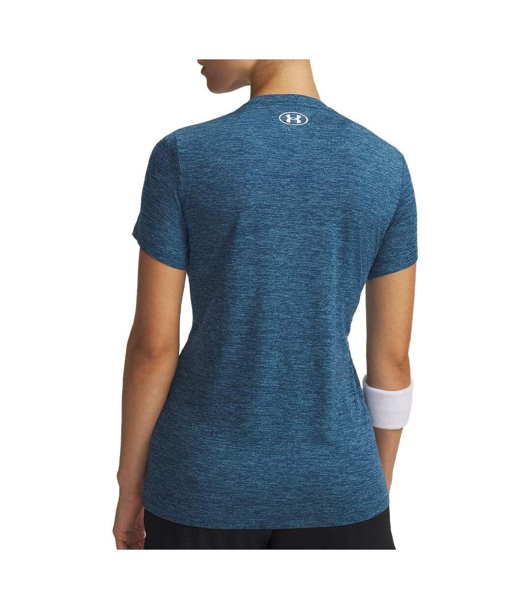 T-Shirt bleu femme under armour tech-2