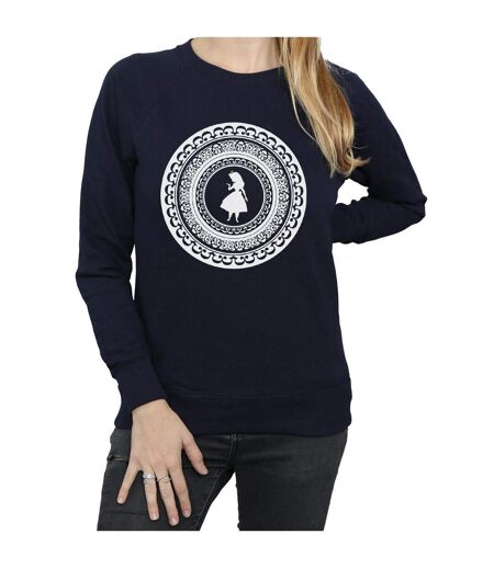 Disney Sweatshirt Alice In Wonderland Circle - Femmes/Dames (Bleu marine) - UTBI2639