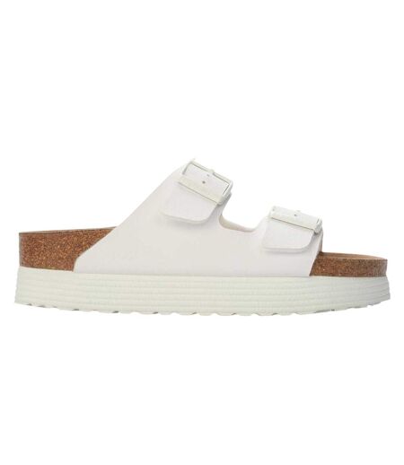 Womens/ladies Arizona Grooved Open Toe Sandals White Birkenstock