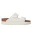 Womens/ladies Arizona Grooved Open Toe Sandals White Birkenstock-1