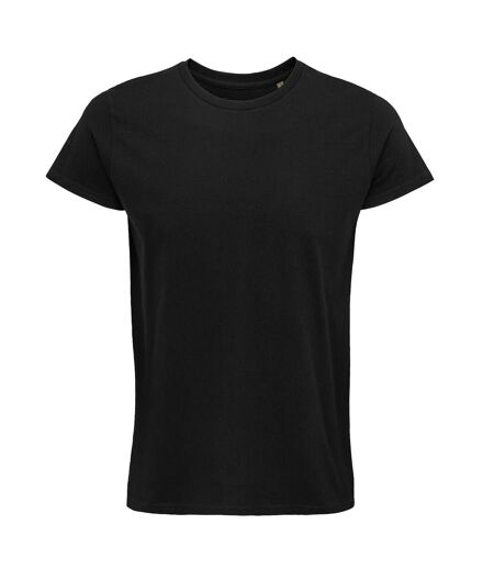Mens Crusader Organic T-shirt Deep Black SOLS