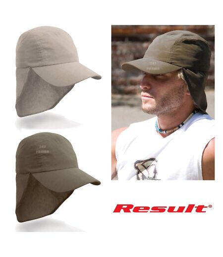 Lot de 2  casquettes légionnaire adulte olive Result