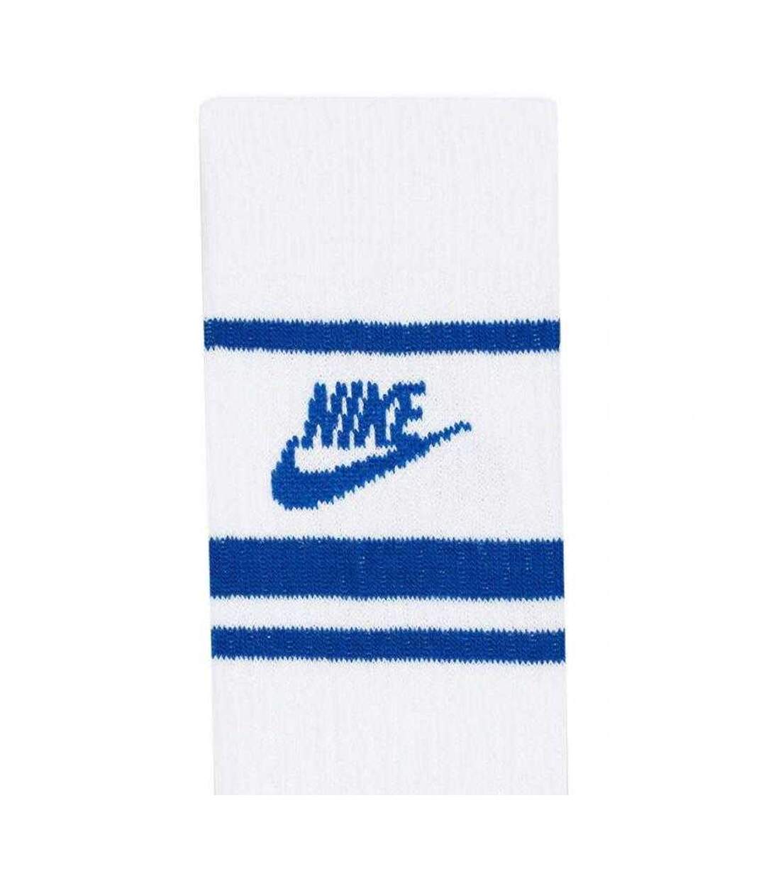 Lot De 3  Chaussettes Nsw Essential Adulte Blanc Bleu Nike-3
