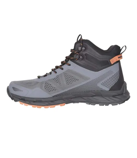 Chaussures Montantes De Marche Imperméables En Cuir Crusade Homme Noir Mountain Warehouse