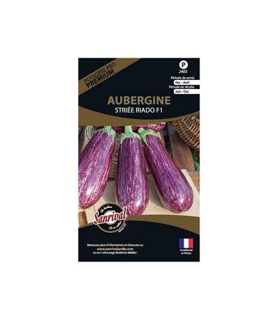 Graines potagères premium aubergine Striée radio