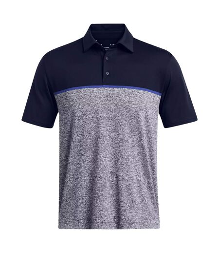 Mens Playoff 3.0 Stripe Polo Shirt Midnight Navy Royal Blue Midnight Navy Under Armour