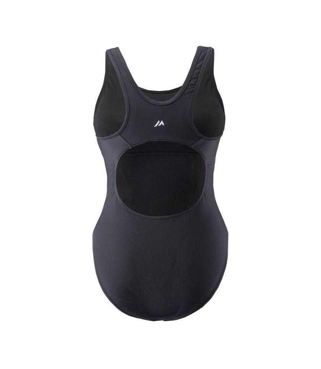 Maillot De Bain 1 Pièce Motif/style À Rayures Poliana Femme Noir Rose Martes-2