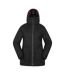 Womens/ladies Verbier Textured Waterproof Ski Jacket Black Mountain Warehouse-2