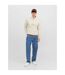 Mens Alex Wide Leg Jeans Dark Blue Denim Jack And Jones-3