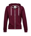 Tee Jays - Sweatshirt à capuche et fermeture zippée - Homme (Vin) - UTBC3315