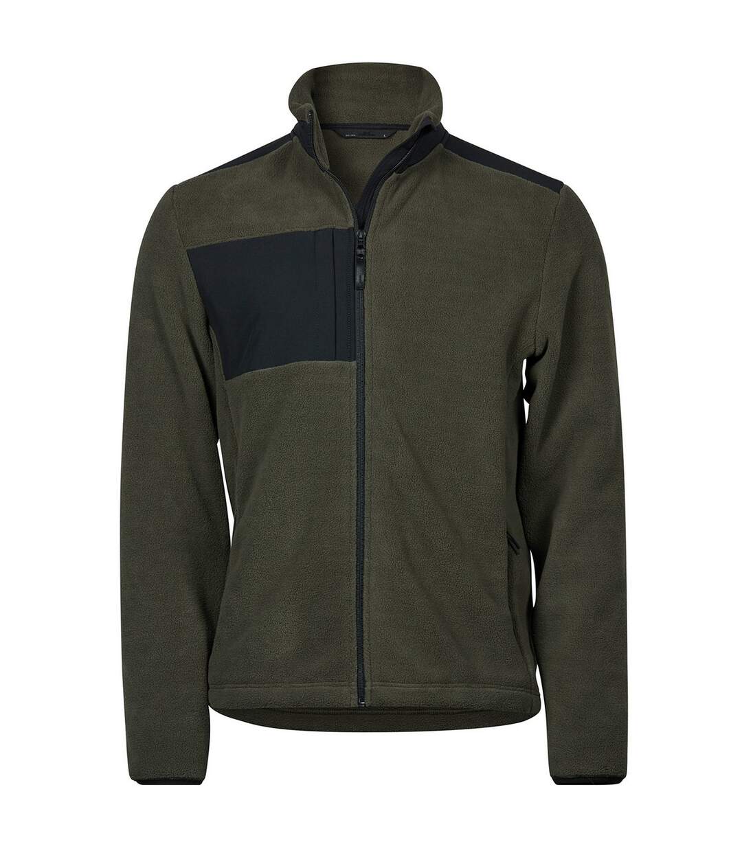 Veste Polaire Mountain Homme Vert Foncé Noir Tee Jays-2