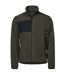 Veste Polaire Mountain Homme Vert Foncé Noir Tee Jays-2