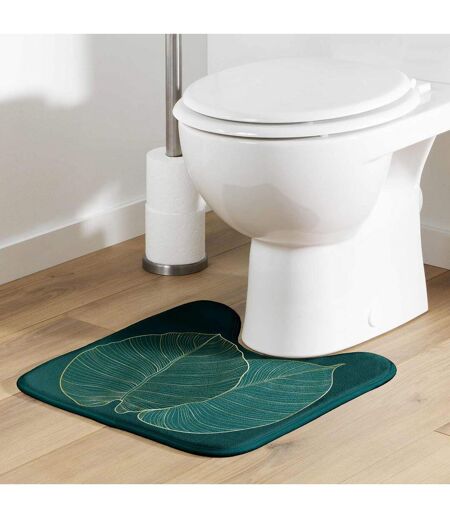 Tapis Contour WC Microfibre Jade 45x45cm Vert