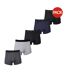Lot De 5  Boxers Homme Noir Gris Giorgio-1