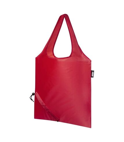 Sabia recycled packaway tote bag one size red Bullet