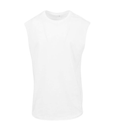 T-shirt Sans Manches Homme Blanc Build Your Brand