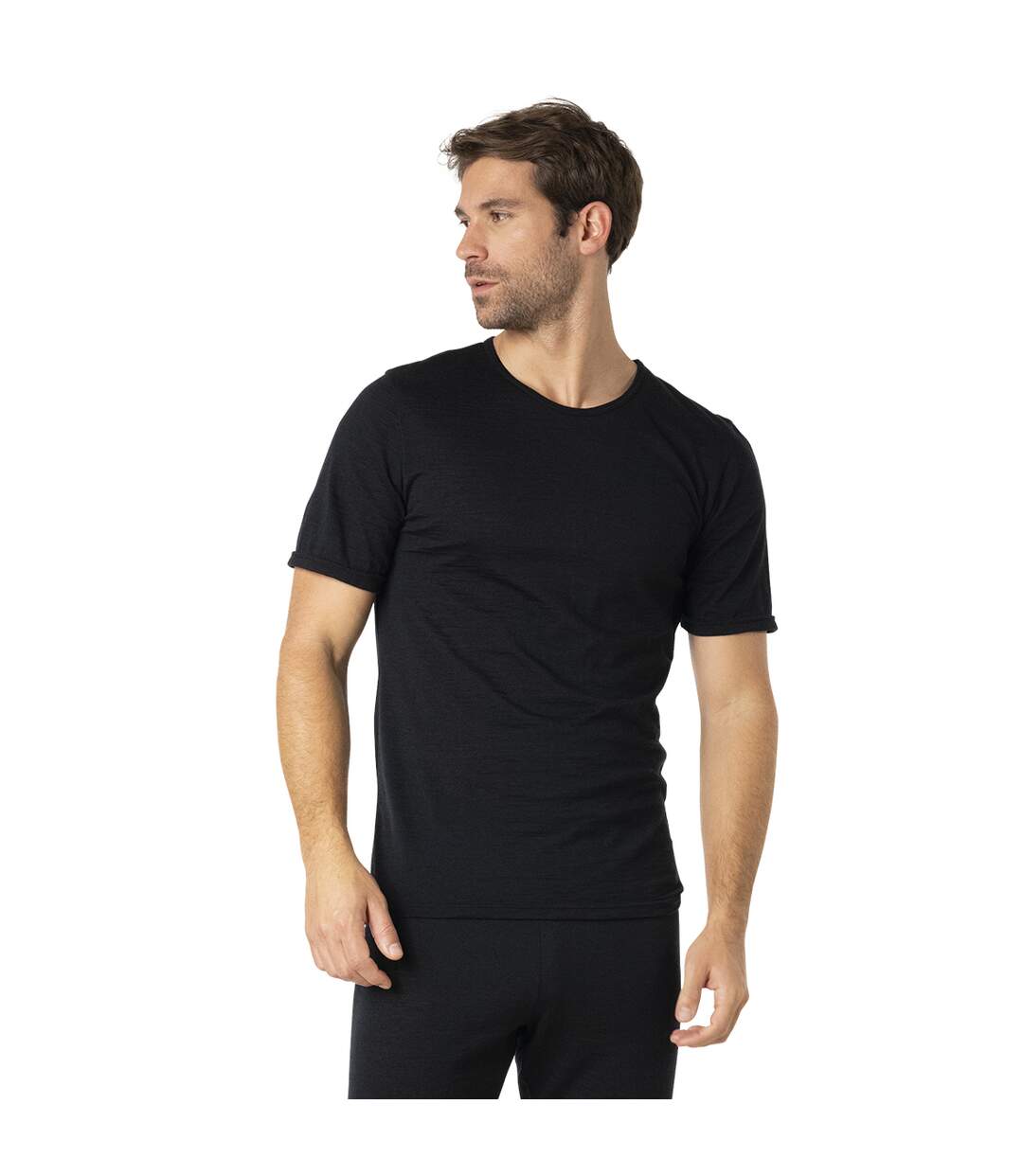 Tee-shirt col rond manches courtes homme Ligne Chaude Merinos Eminence-3
