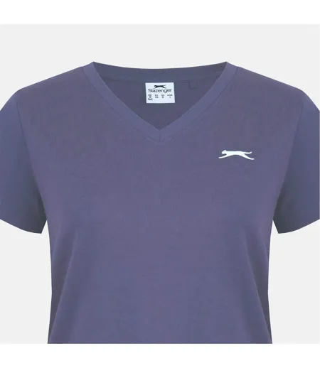 Womens/ladies T-shirt Black Slazenger