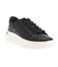 Womens/ladies Larissa Leather Lace Up Trainers Black DKNY-1