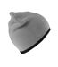 Result Winter Essentials Unisex Adult Reversible Fashion Beanie (Gray/Black) - UTRW9981