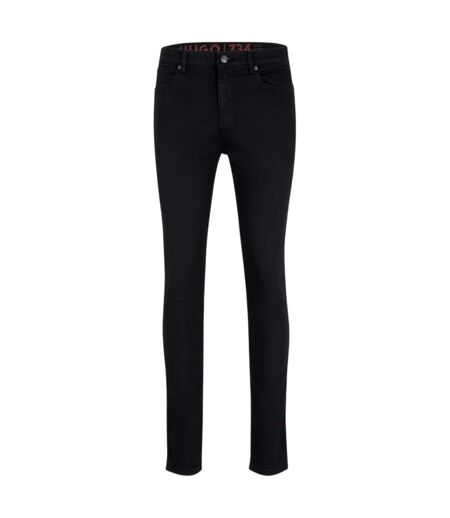 Mens Cotton Denim Skinny Jeans Black Hugo Boss
