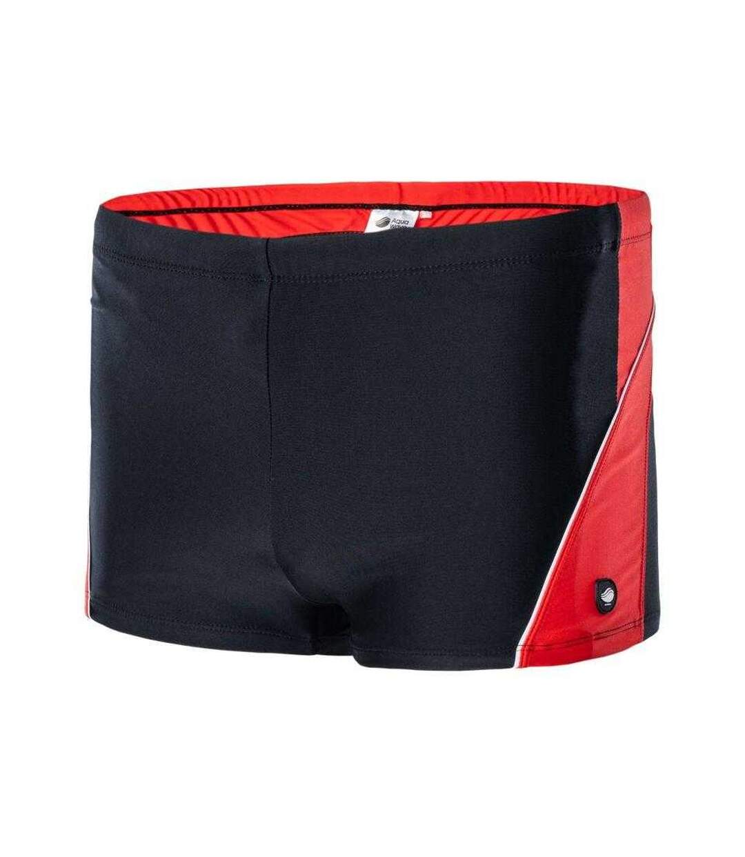 Short De Bain Helder Homme Rouge Noir Aquawave-2