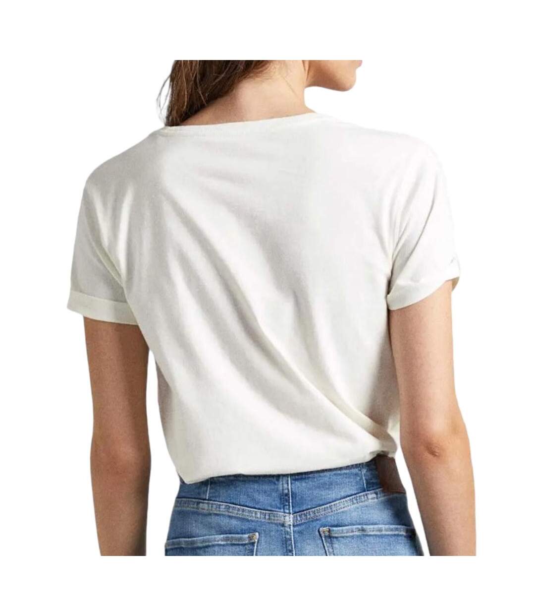 T-shirt Écru Femme Pepe Jeans Vivian - M