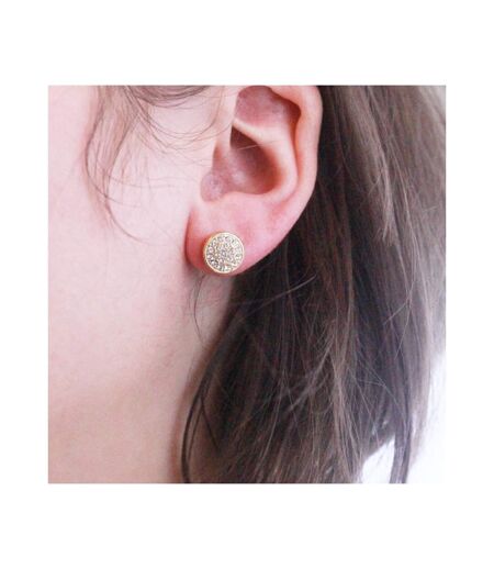 Boucles d'oreilles Round, Cristal d'Autriche