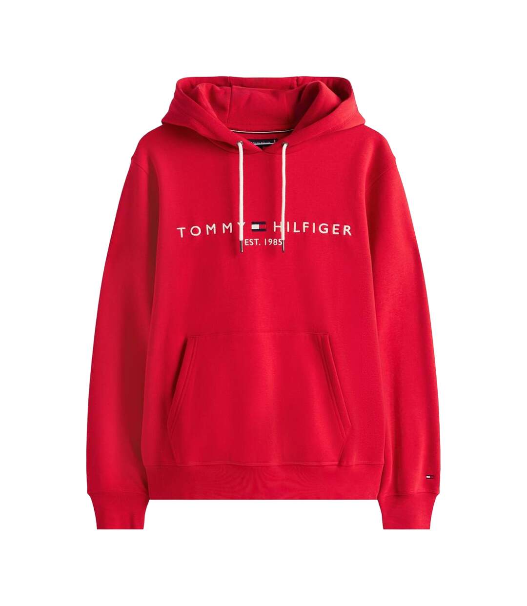 Mens Logo Hoodie Red Tommy Hilfiger-2