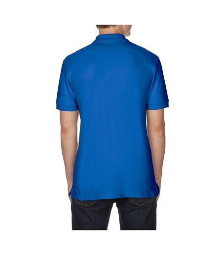 Gildan Mens Premium Cotton Sport Double Pique Polo Shirt (Royal)