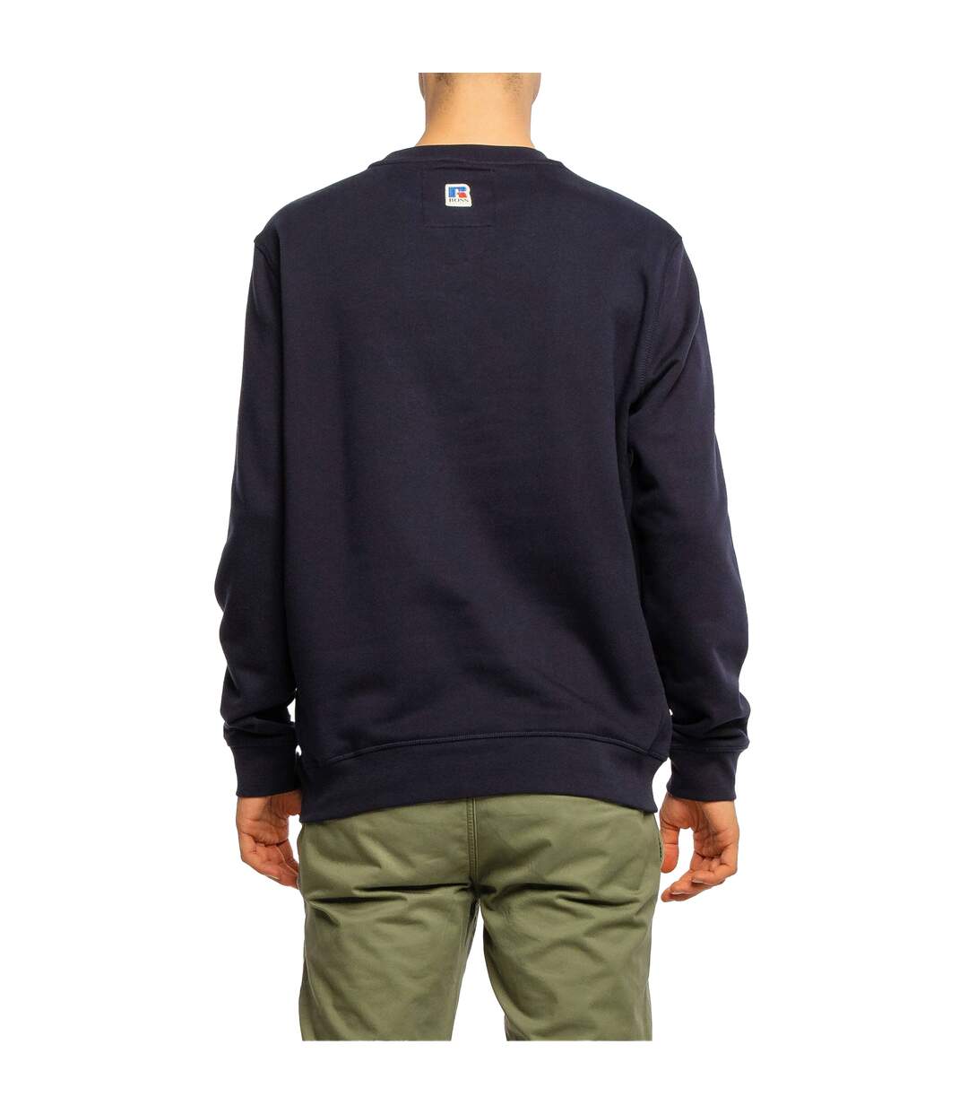 Mens Stedman Athletic Sweatshirt Navy Boss X Russel-2
