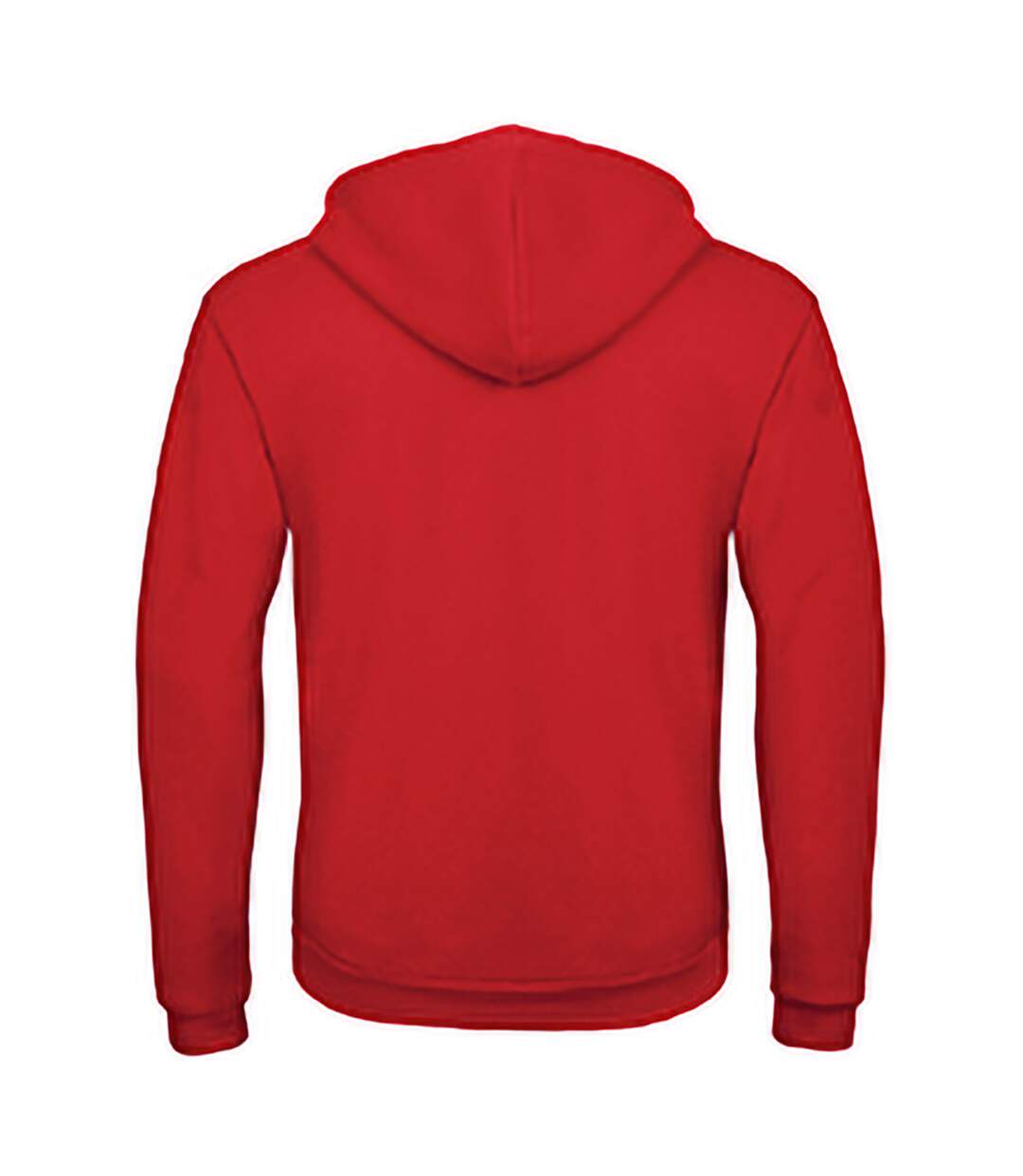 Sweat à capuche et fermeture zippée adulte unisexe rouge B&C