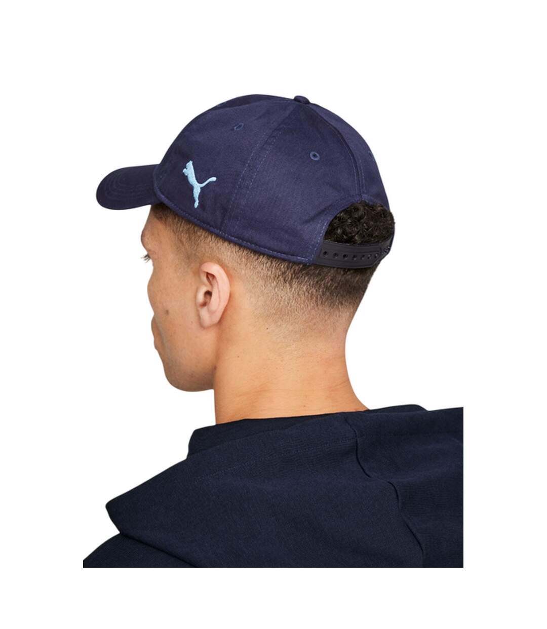 Casquette De Baseball Motif/style Manchester City Fc Bleu Marine Puma-4