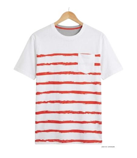 Tee - shirt  sérigraphie poitrine A2109B