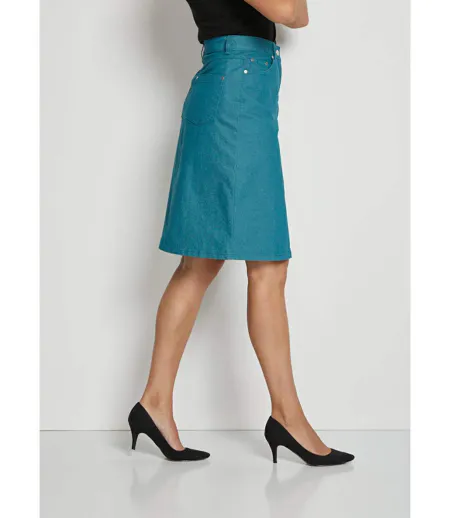 Jupe en jean couleur stretch