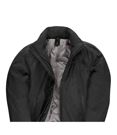 Blouson Aviateur Crew Homme Noir Gris B&C
