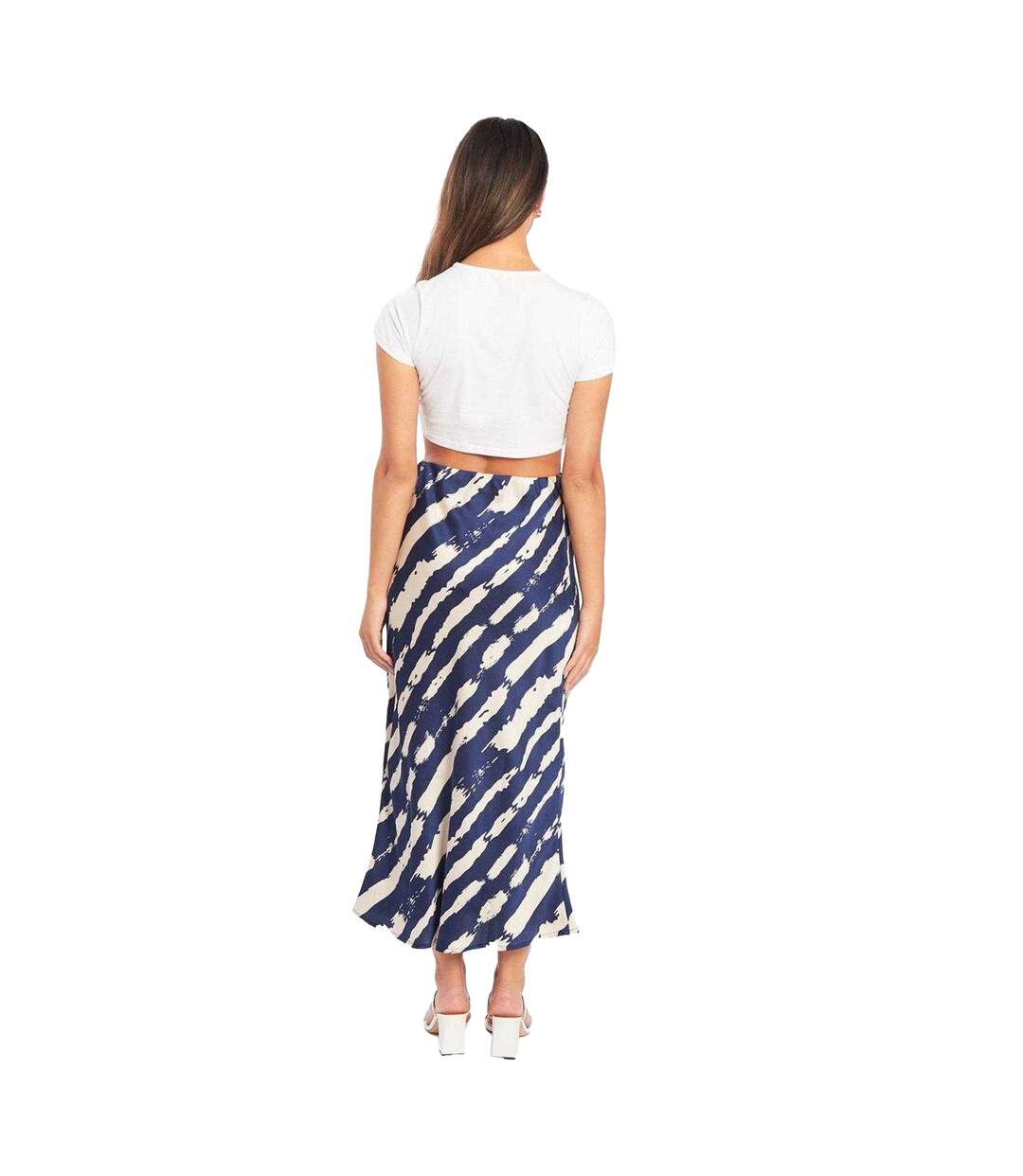 Jupe Mi-longue Femme Bleu Wednesday-2