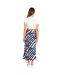 Jupe Mi-longue Femme Bleu Wednesday-2