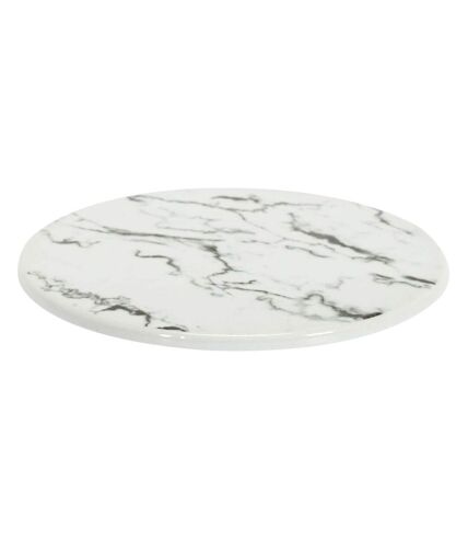 Dessous de plat en porcelaine effet marbre 18 cm (Lot de 6)
