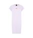 Womens/ladies Crew Neck T-shirt Dress Purple Boss-2