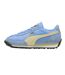 Womens/ladies Easy Rider Suede Trainers Blue Yellow Puma-2