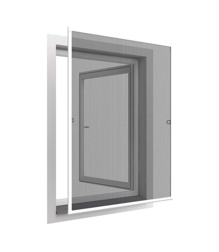 Moustiquaire cadre aluminium sans perçage 120 x 140 cm Basic