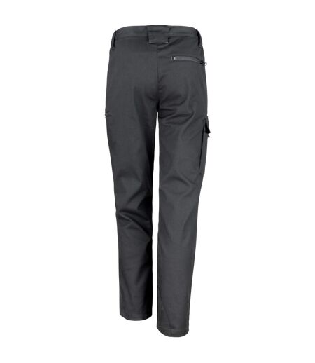 Mens Sabre Stretch Trousers Black WORK-GUARD By Result