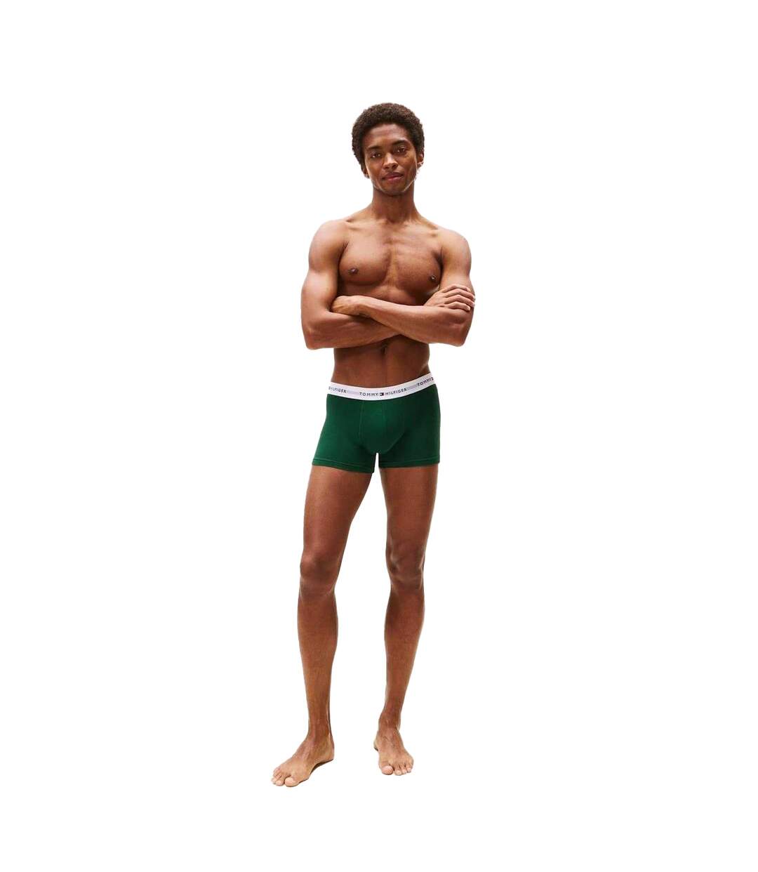 Pack Of 3  Mens Cotton Blend Classic Boxer Shorts  Green Navy Blue Tommy Hilfiger-4