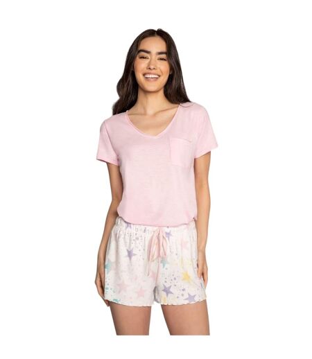 Short Motif/style Imprimé Étoile Femme Blanc Cassé PJ Salvage