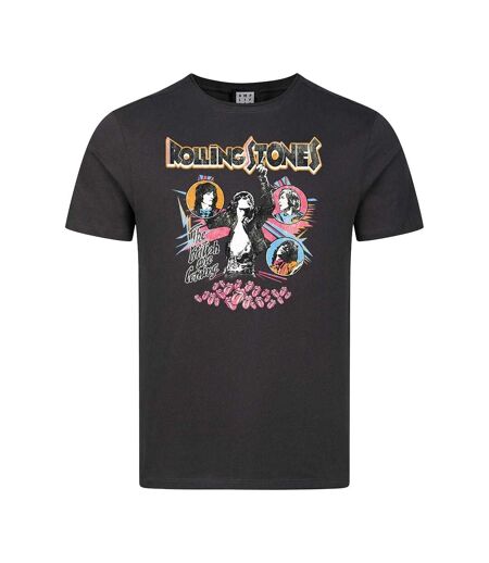 T-shirt Motif/style The Rolling Stones British Are Coming Adulte Charbon Amplified